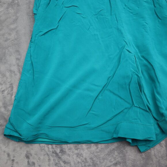 Serena Williams Signature Statement Shorts Womens 8 Green Zip Pocket Rayon - Picture 15 of 16